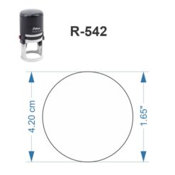 Dimensiones Sello R-542