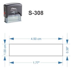 Alternative view of Sello Rectangular Modelo S-308