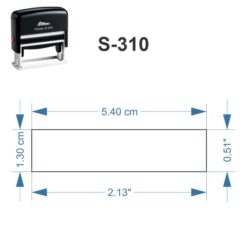 Dimensiones Sello S-310