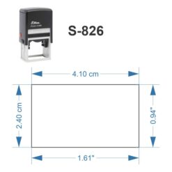 Alternative view of Sello Rectangular Modelo S-826