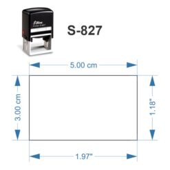 Dimensiones Sello S-827
