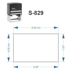 Dimensiones Sello S-829