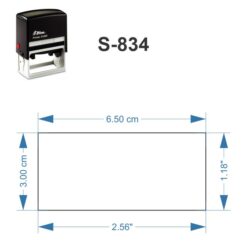 Dimensiones Sello S-834