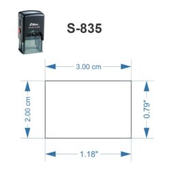 Dimensiones Sello S-835