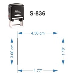 Dimensiones Sello S-836