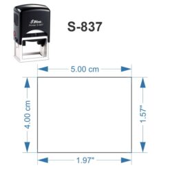 Dimensiones Sello S-837