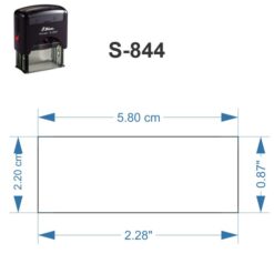 Dimensiones Sello S-844